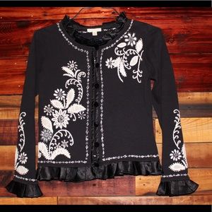 Embroidered Cardigan